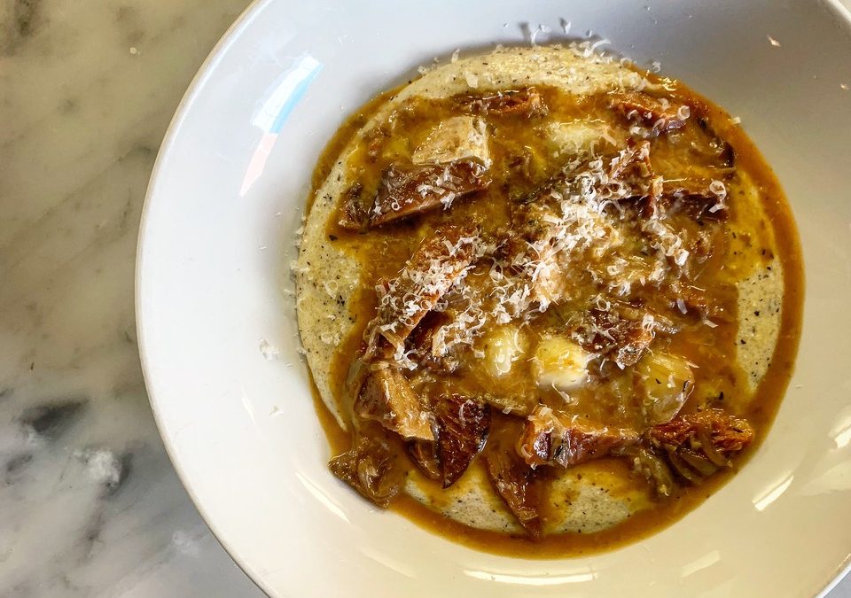 Pine Mushroom Ragu & Soft White Polenta